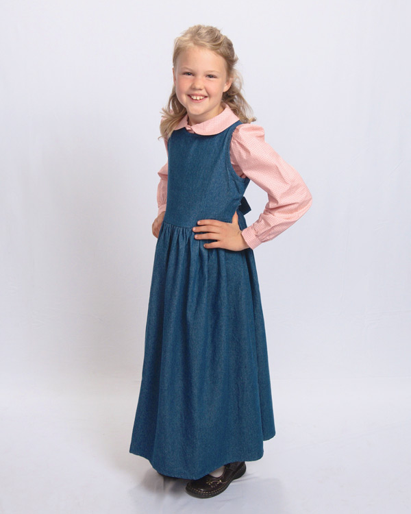 girl jumper dress denim