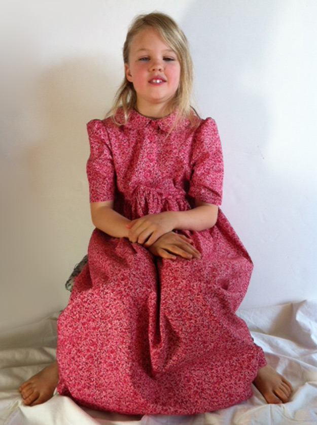 Summer Dress girls will love in pink petals print.