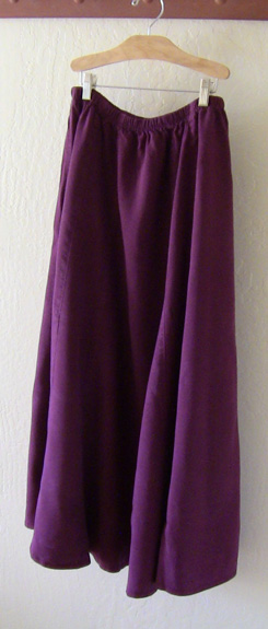 Claret Tencel Skirt