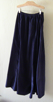 Navy 10 Gore Fine Wale Cotton Corduroy Skirt!