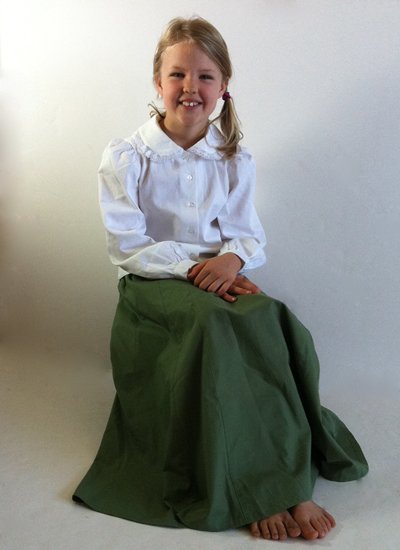 Green Cotton Skirts
