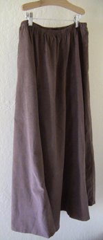 Hazelnut 10 Gore Fine Wale Cotton Corduroy Skirt!