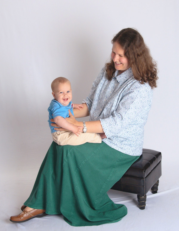 Hunter Green Tencel® long skirts for women