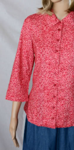 Pink Petals Modest Blouse